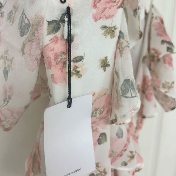 LPA Ruffle Neckline Adjustable Strap Maxi Dress NWT XXS - Picture 8 of 10